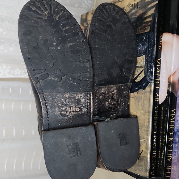 FREEBIRD by STEVEN "Manchester" Black Leather Combat Boots Women's Sz9 - Picture 5 of 7